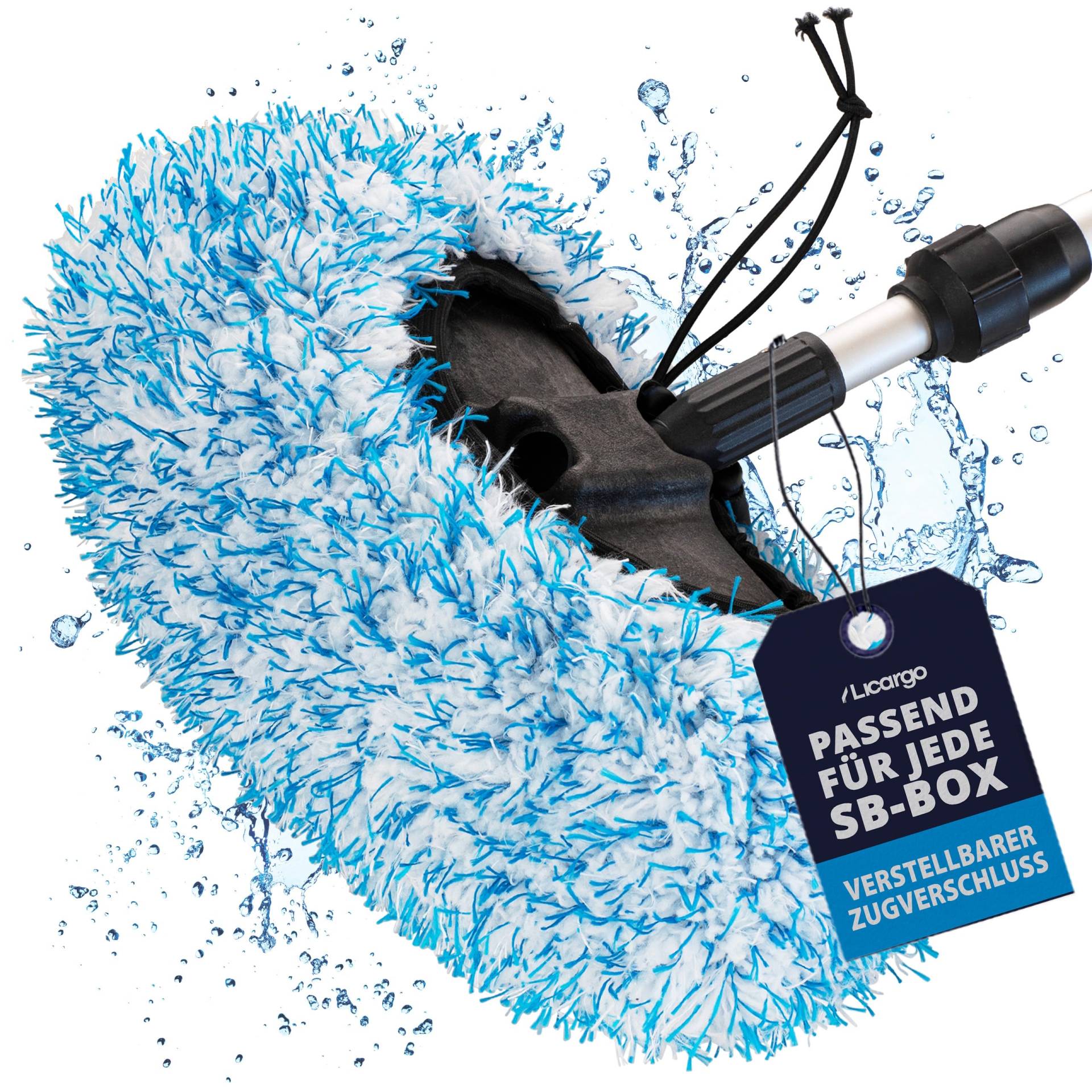 LICARGO® Premium Brush Cover - für eine schonende Wäsche ohne Kratzer - extra weicher & saugfähiger Waschbürstenüberzug - für alle Bürsten Brushcover SB Waschanlage, Bürstenüberzug Waschbox von LICARGO