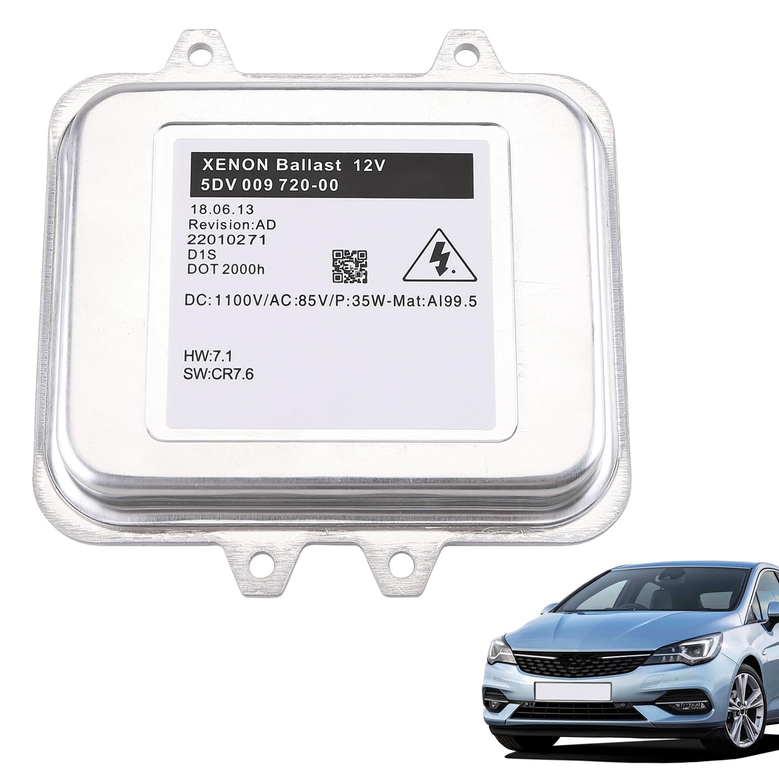 LICHENGTAI 2 Stück 5DV00972000 Xenon Ballast HID Xenon Scheinwerfer Vorschaltgerät kompatibel für Opel Astra J 2011-2015, HID Vorschaltgerät 1232335 13278005 5DV 009 720-001 von LICHENGTAI