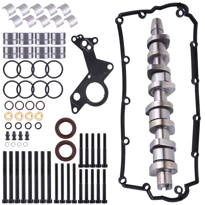 LICHENGTAI Komplettes Nockenwellen-Kit Kompatibel mit Audi A3 A4 A6 Nockenwellensatz 038109101R, 038109309A, 038109309B, 038109309C Motor-Nockenwelle-Kit von LICHENGTAI