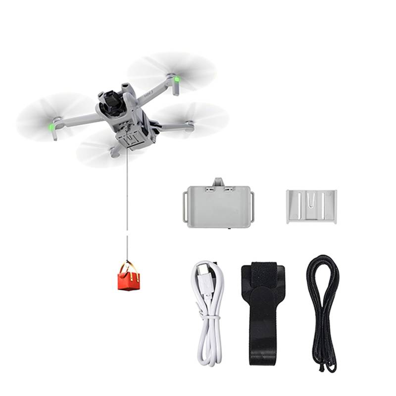 LICHIFIT Drohne Airdrop System Universal für DJI Mini 4K / Mini 4 Pro/Mini 3 Pro Werfer Transport Lieferung Nutzlast Release Dropping Device von LICHIFIT