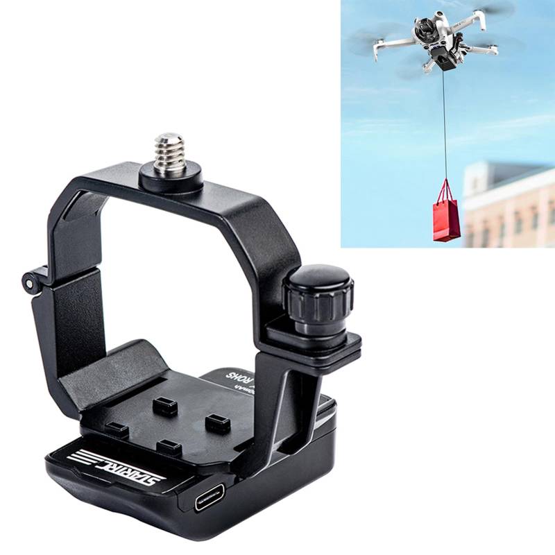 LICHIFIT Drohne Airdrop System mit 1/4 Schraubenadapter für DJI Mini 4 Pro Photosensitive Thrower Transport Delivery Payload Release Drop-Gerät von LICHIFIT