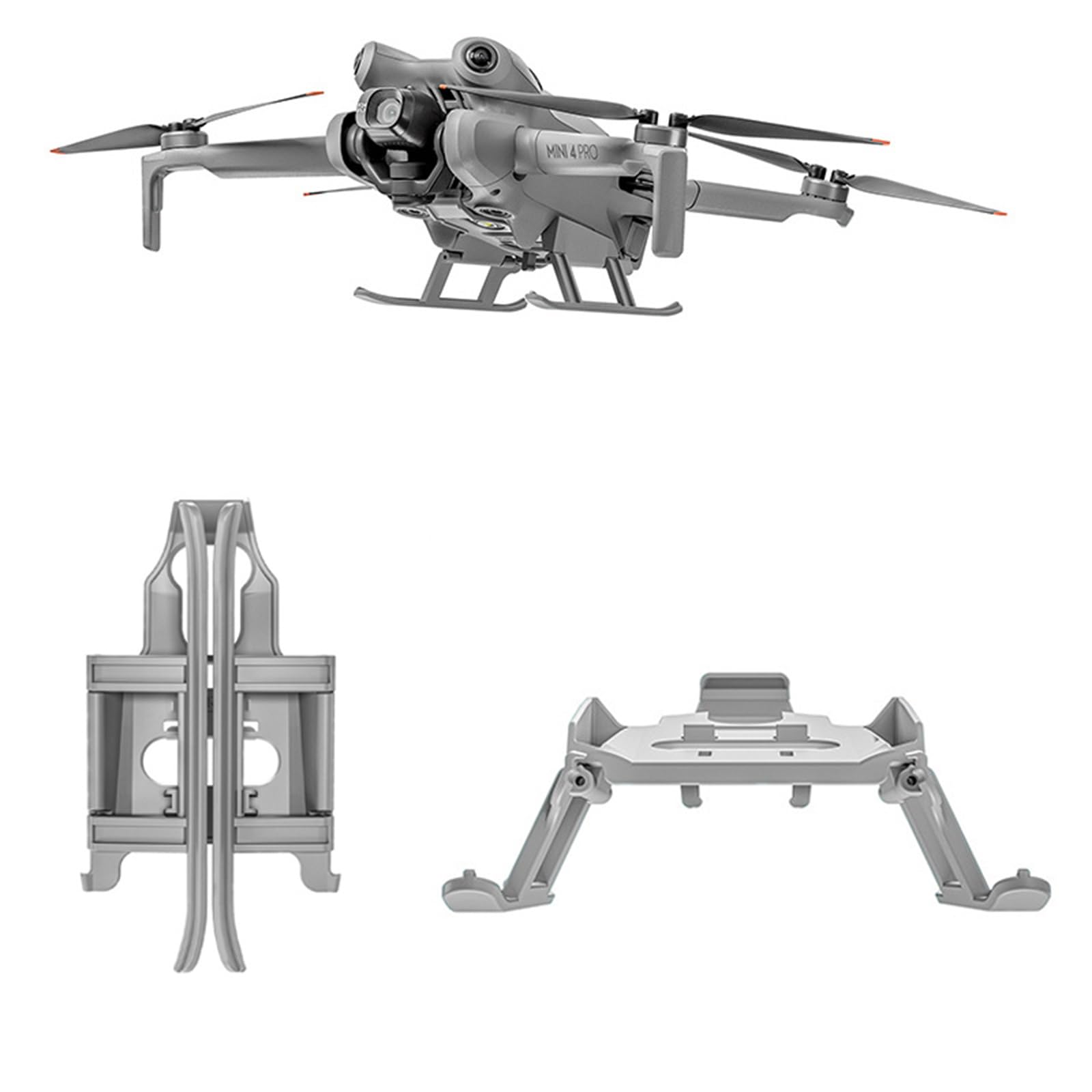 LICHIFIT Faltbares Fahrwerk für DJI Mini4 Pro Drohne Verlängerte Beine Höhenverbesserung Ständer Erhöhung Halterung Kickstand für DJI Mini4 Pro von LICHIFIT