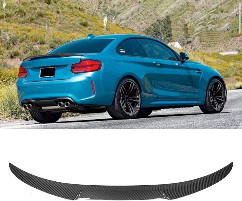 Auto Heckspoiler für BMW F22 M235i F87 M2 2014-2021, Kofferraumspoiler Dachspoiler Auto Heckflügel Lippe Spoiler Kratzfest Heckklappenspoiler Spoilerlippe Auto Zubehör von LICOME