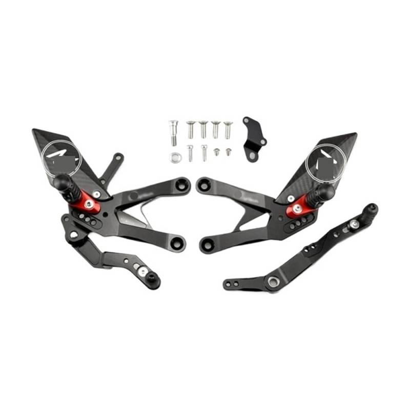 Universell Fußrasten Für Ya&maha YZF R1 2022 YZF-R1 YZFR1 2015-2022 Hinten Sets Erhöhen Pedal Einstellbare Fußrastenanlage Fußrasten Schalthebel Bremse Kit von LIDWF