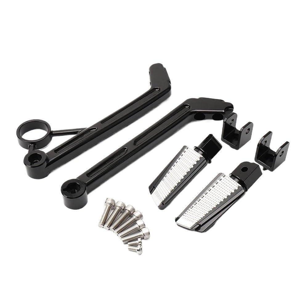 Universell Fußrasten Motorrad Hinten Passagier Fußrasten Fuß Peg Rest Pedal Halterung Kit Aluminium Für RnineT RNINET R NineT NINET R9T 2014- von LIDWF