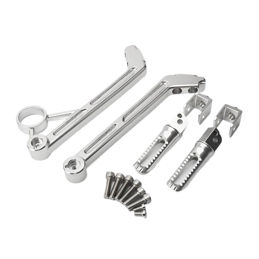 Universell Fußrasten Motorrad Hinten Passagier Fußrasten Fuß Peg Rest Pedal Halterung Kit Aluminium Für RnineT RNINET R NineT NINET R9T 2014- von LIDWF