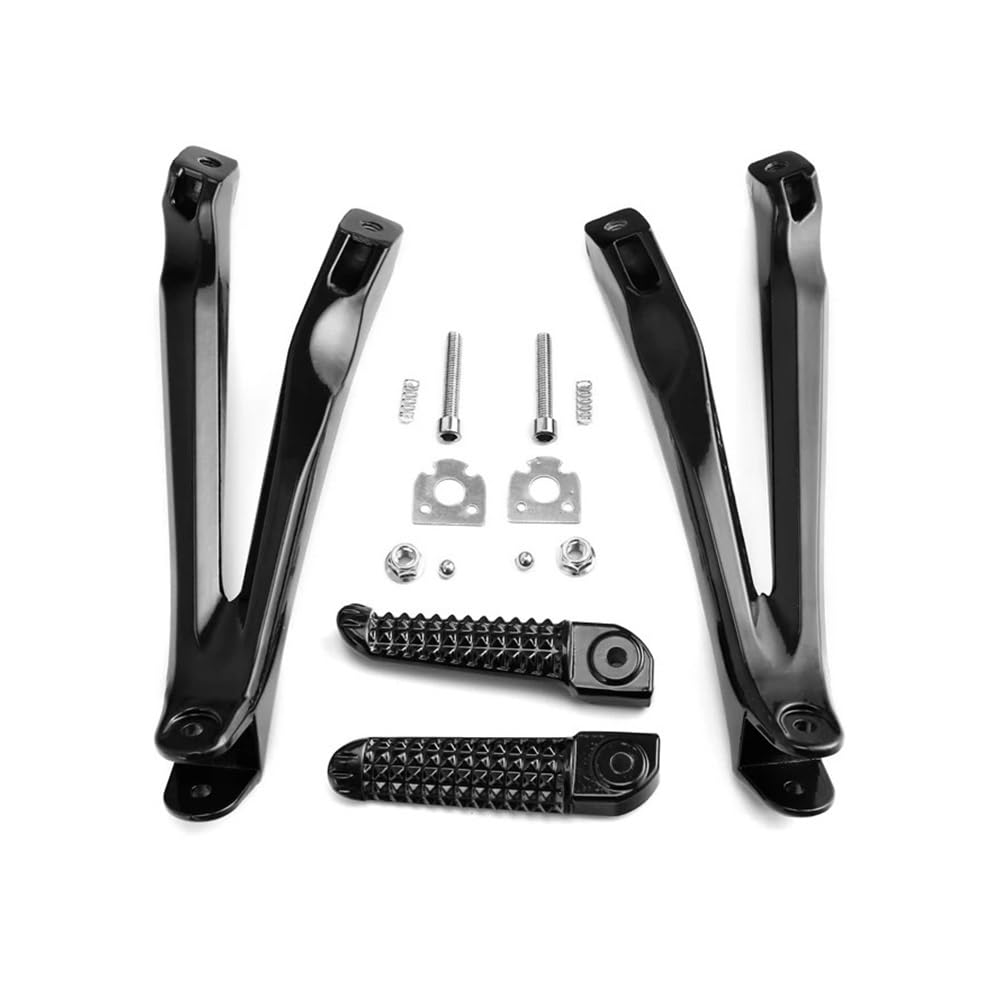 Universell Fußrasten Motorrad Hinten Passagier Fußrasten Fußrasten Halterung Pedal Set Für Ya&maha YZF R1 YZFR1 2004-2008 von LIDWF