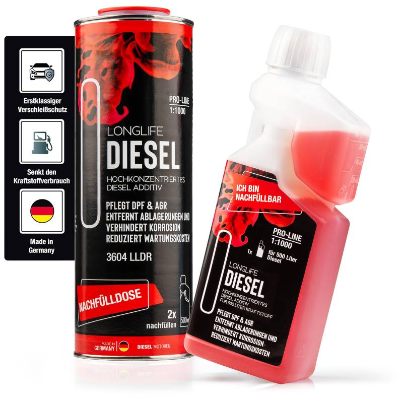 LIFETIME Longlife Diesel Pro-Line Refill-Kit 1x500ml + 1x 1.000ml von LIFETIME