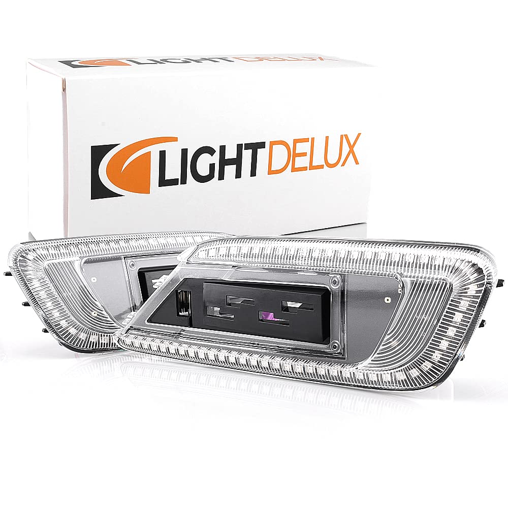 LIGHTDELUX 2 X LED Blinker Seitenblinker Blinkleuchte Kotflügel-Blinker ohne Fehlermeldung mit R6/R10/E-Prüfzeichen V-17330201LG von LIGHTDELUX