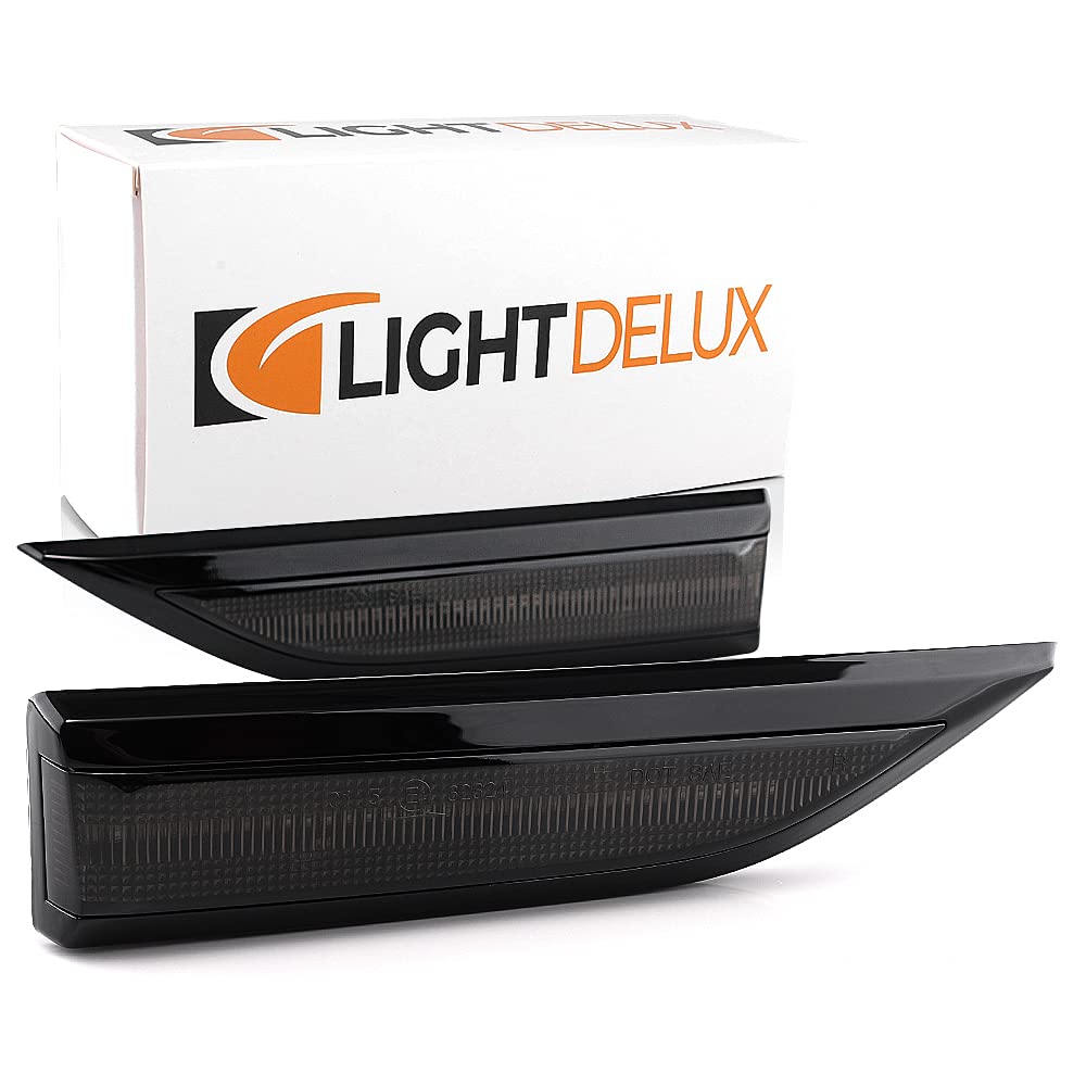 LIGHTDELUX Ersatz für 2 x LED Seitenblinker Blinker Kotflügel-Blinker mit Zulassung V-170630 von LIGHTDELUX