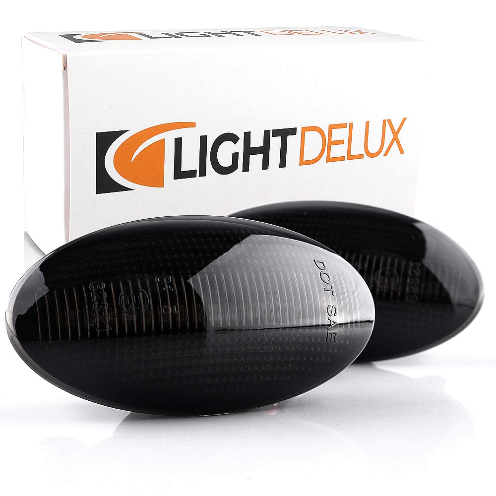 LIGHTDELUX Ersatz für 2 x LED Seitenblinker Blinker Kotflügel-Blinker mit Zulassung V-172302 von LIGHTDELUX