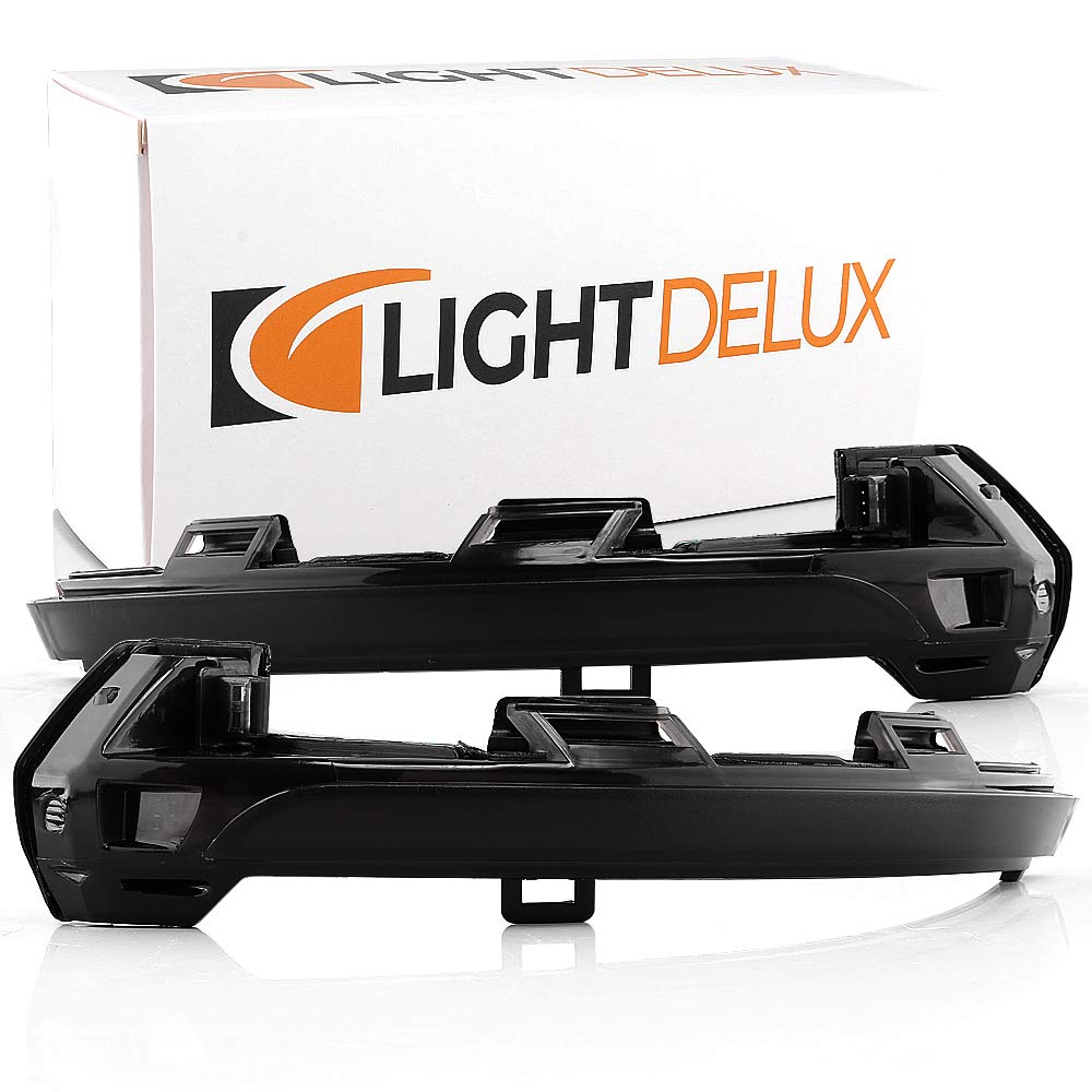 LIGHTDELUX Ersatz für LED Spiegelblinker Blinkleuchte Dynamisch Links Rechts Laufblinker mit Zulassung V-170640 von LIGHTDELUX