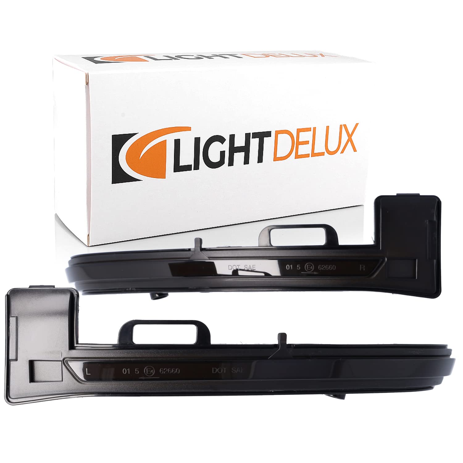 LIGHTDELUX Ersatz für LED Spiegelblinker Blinkleuchte Dynamisch Links Rechts Laufblinker mit Zulassung V-172011 von LIGHTDELUX