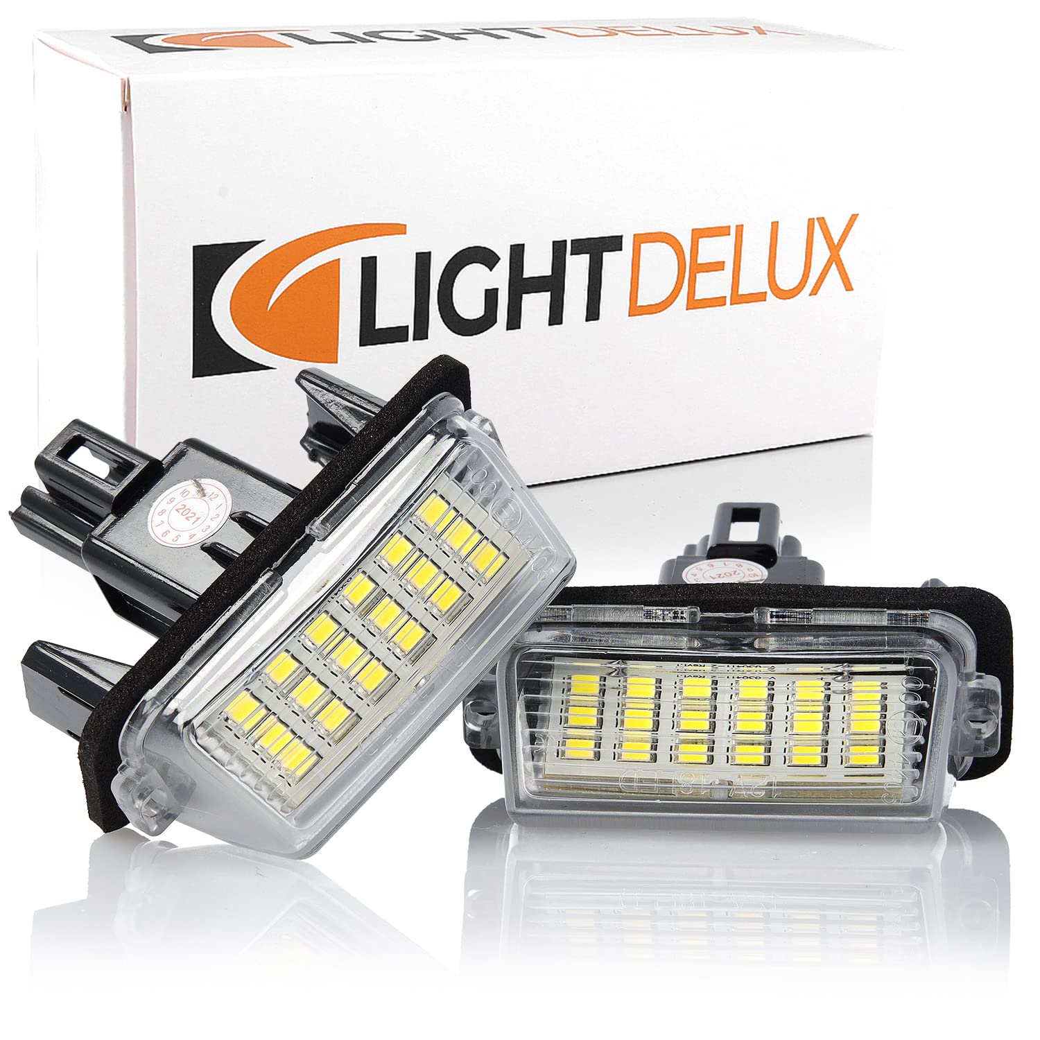 LIGHTDELUX LED Kennzeichenbeleuchtung Canbus Module mit E-Zulassung V-03040306 von LIGHTDELUX