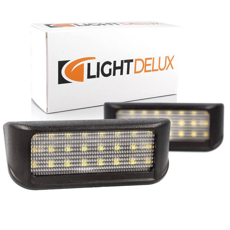 LIGHTDELUX LED Kennzeichenbeleuchtung Nummernschildbeleuchtung Canbus Plug&Play mit Zulassung V-032010 von LIGHTDELUX