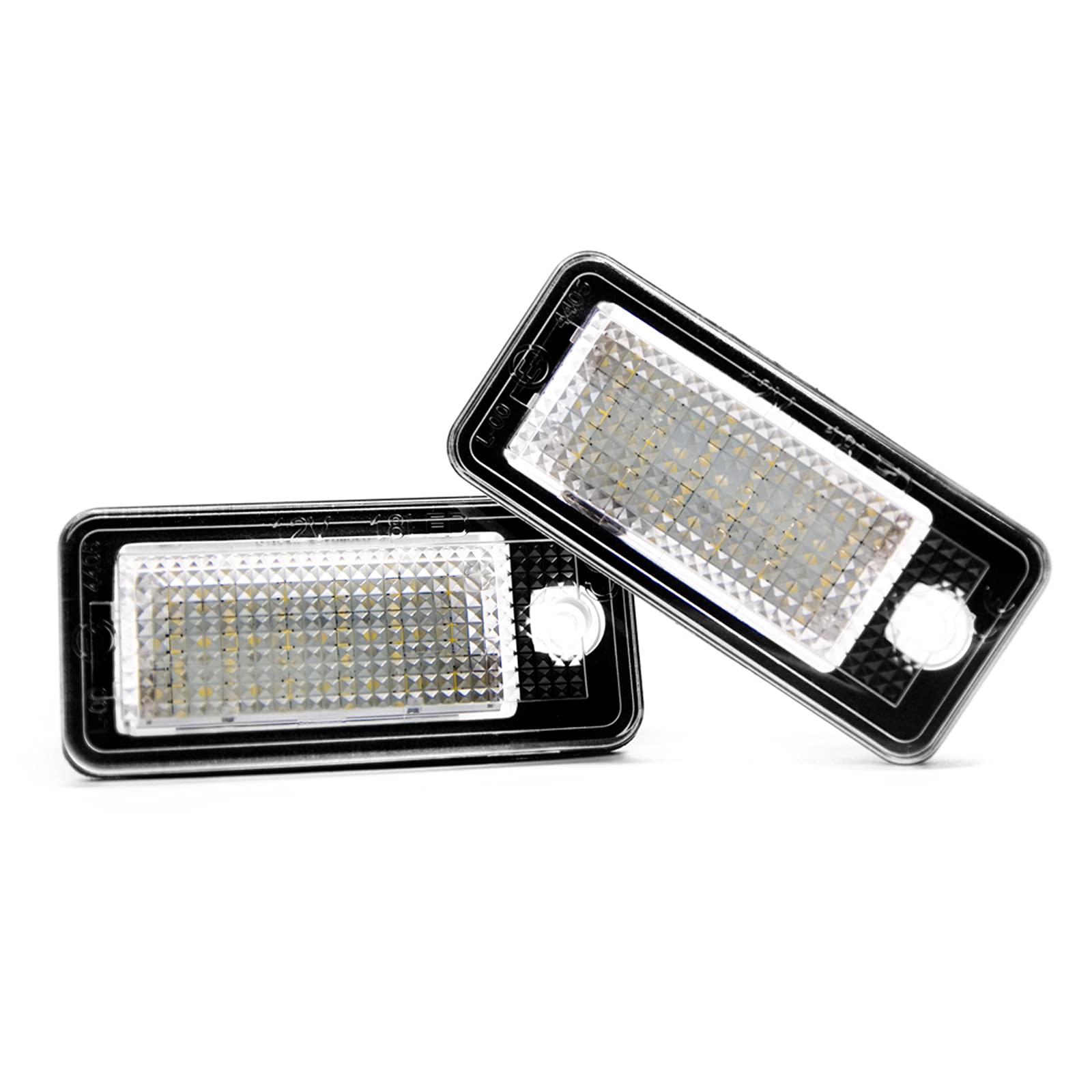 LIGHTWORLD24 LED Kennzeichenbeleuchtung 18 SMD LED Nummernschildbeleuchtung mit Canbus, Kennzeichenbeleuchtung für Au-di A3/S3 8P A3 A4/S4 A5 8F A6/C6 A8/S8 Q7 RS4 RS6 von LIGHTWORLD24 Welt der Lichter