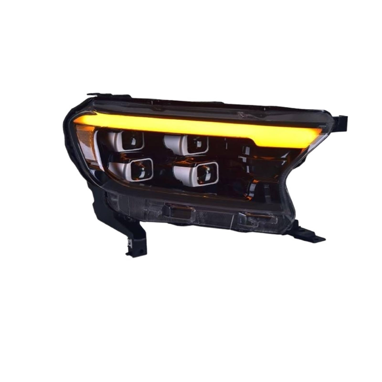 Auto Stlying Kompatibel for Ford Ranger 2016-2020 Everest T6 FL T7 T8 Raptor 4 Projektor Kopf Lampe LED Scheinwerfer Von Dynamische Blinker von LIINYTG
