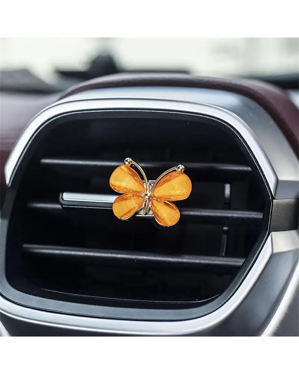 Auto ZubehöR Innenraum Deko 1pc Lufterfrischer Farbe Schmetterling Auto Air Outlet Perfum Duft Natürlichen Geruch Klimaanlage Aromatherapie Clip Auto Zubehör Auto Dekoration Innenraum(04) von LIJHGFFA