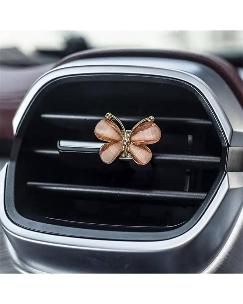 Auto ZubehöR Innenraum Deko 1pc Lufterfrischer Farbe Schmetterling Auto Air Outlet Perfum Duft Natürlichen Geruch Klimaanlage Aromatherapie Clip Auto Zubehör Auto Dekoration Innenraum(08) von LIJHGFFA