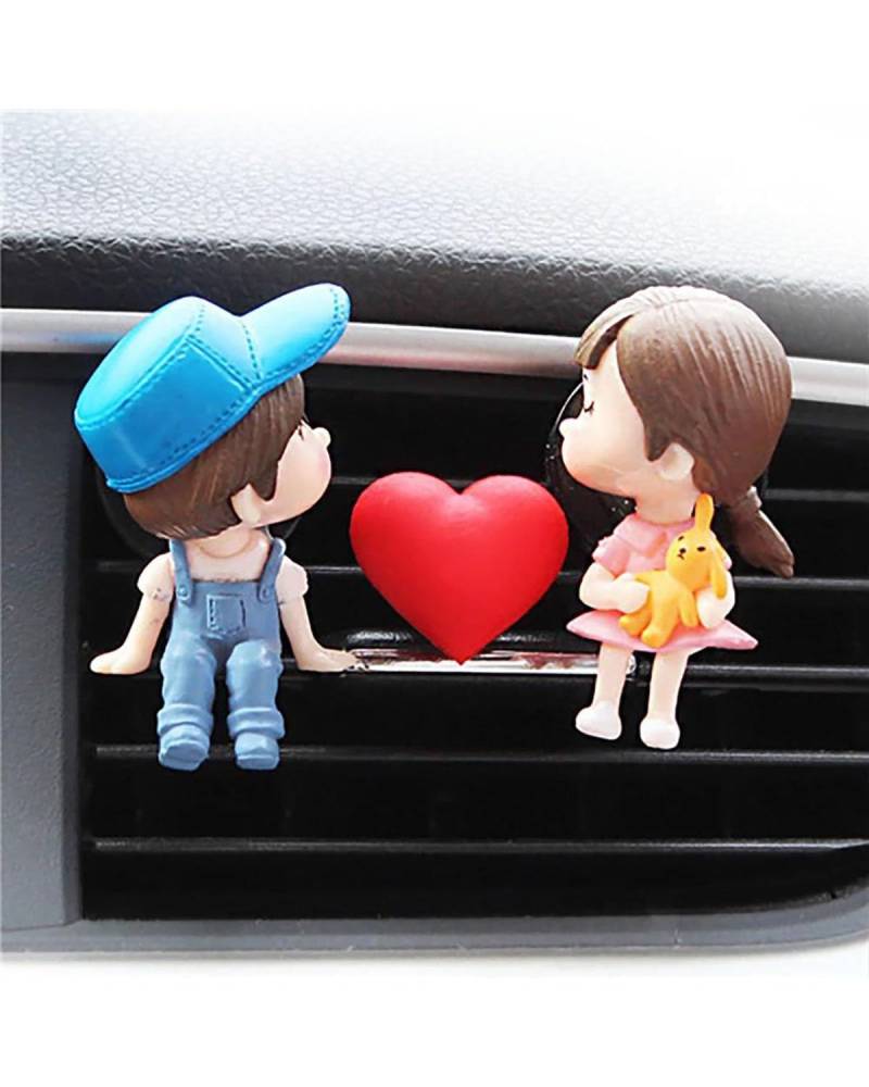 Auto ZubehöR Innenraum Deko Auto Luftauslass Clip Dekoration Niedliche Cartoon Paare Action Figur Ballon Ornament Auto Innenraum Armaturenbrett Zubehör Mädchen Geschenk Auto Dekoration Innenraum(C) von LIJHGFFA