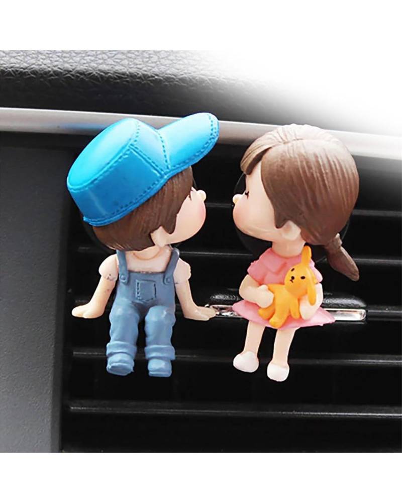 Auto ZubehöR Innenraum Deko Auto Luftauslass Clip Dekoration Niedliche Cartoon Paare Action Figur Ballon Ornament Auto Innenraum Armaturenbrett Zubehör Mädchen Geschenk Auto Dekoration Innenraum(D) von LIJHGFFA