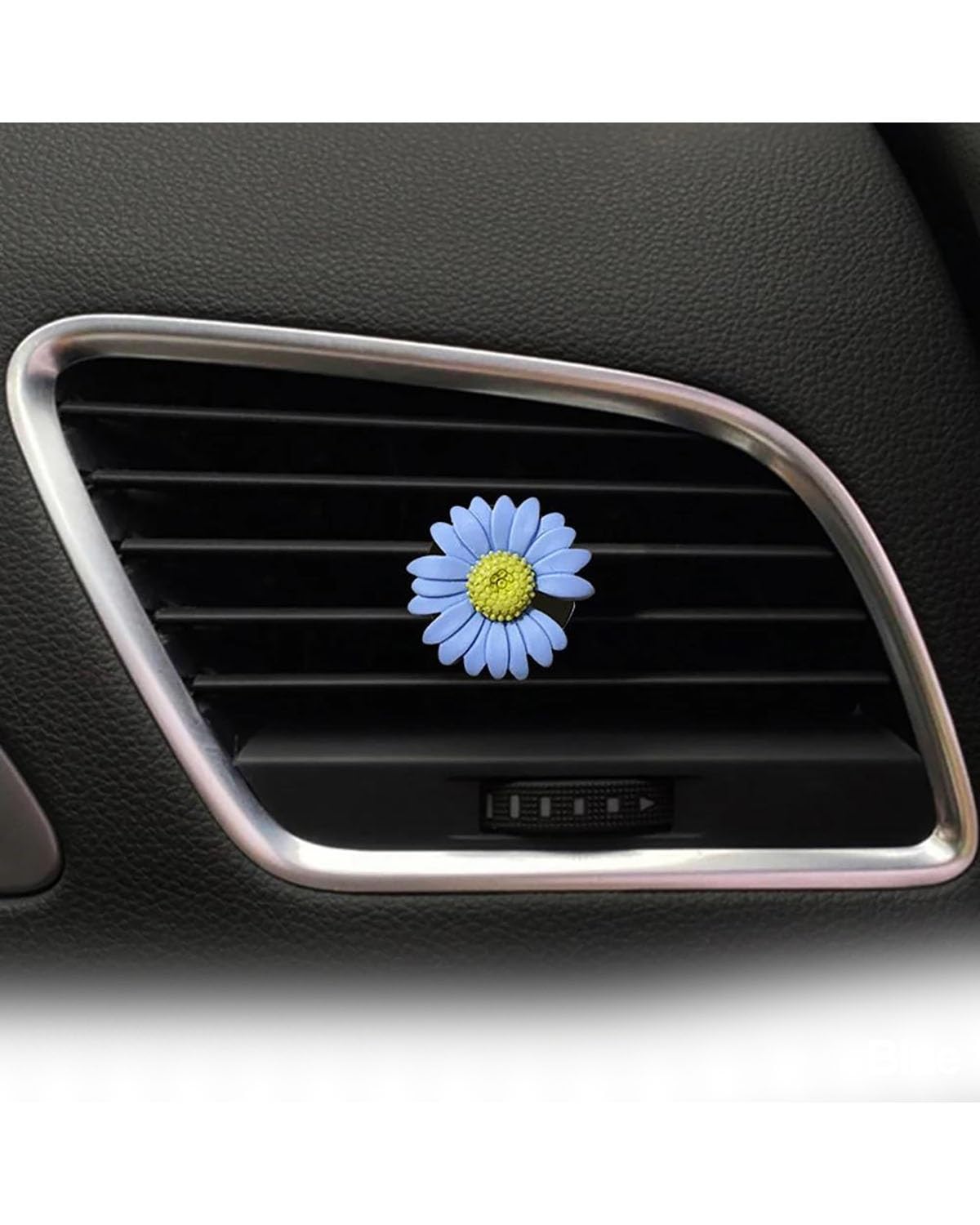 Auto ZubehöR Innenraum Deko Kleine Daisy Auto Air Vent Clips Klimaanlage Aromatherapie Dekor Lufterfrischer Auto Innen Outlet Vent Parfüm Clip Auto Dekoration Innenraum(Blue) von LIJHGFFA