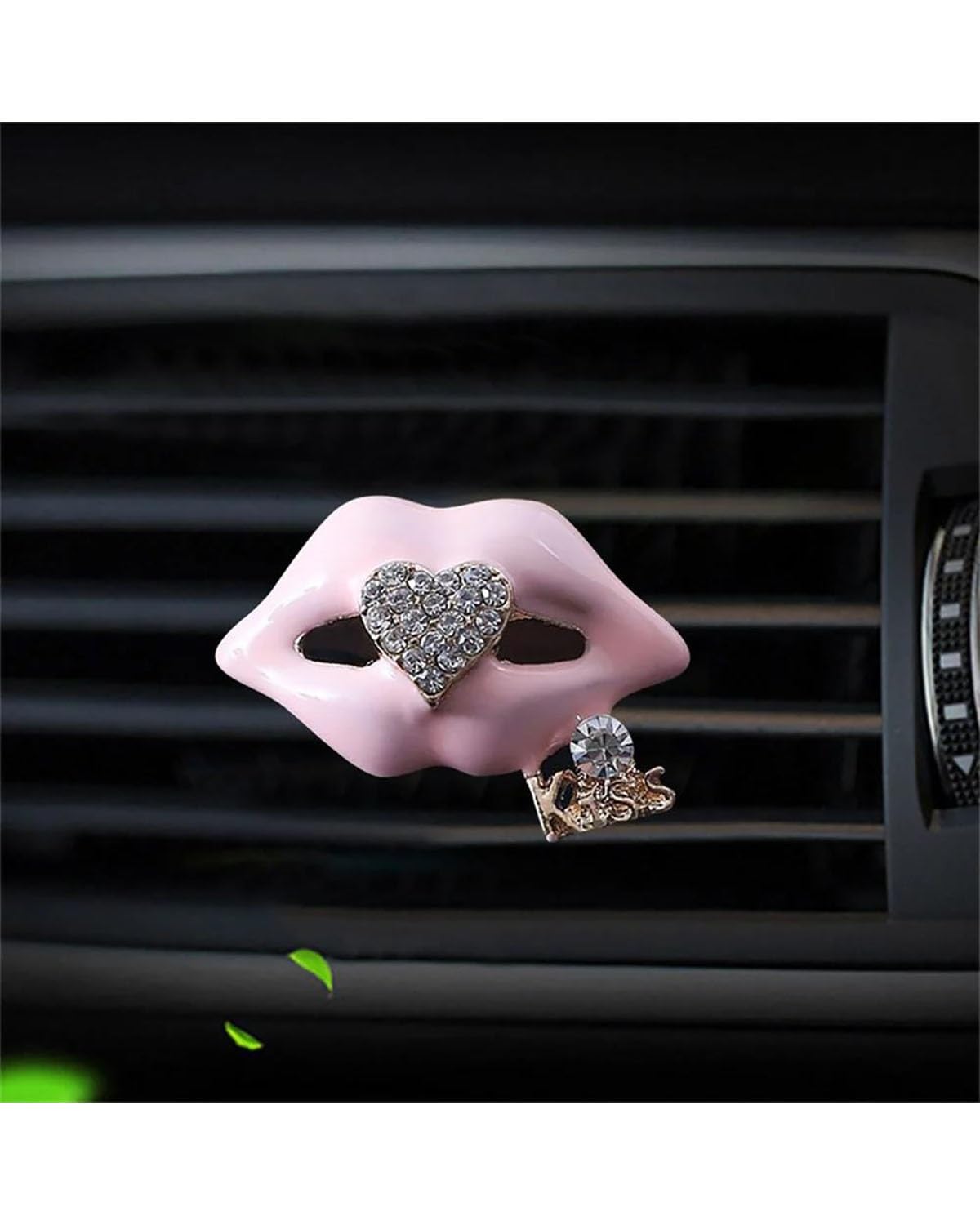 Auto ZubehöR Innenraum Deko Rote Lippen Auto Luftauslass Aromatherapie Clip Diamant Lippenstift Dekorative Clips Auto Parfüm Duft Diffusor Auto Innenausstattung Auto Dekoration Innenraum(C-Rose red) von LIJHGFFA