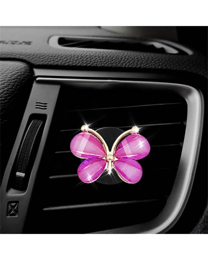 Auto ZubehöR Innenraum Deko Rote Lippen Auto Luftauslass Aromatherapie Clip Diamant Lippenstift Dekorative Clips Auto Parfüm Duft Diffusor Auto Innenausstattung Auto Dekoration Innenraum(D-Purple) von LIJHGFFA