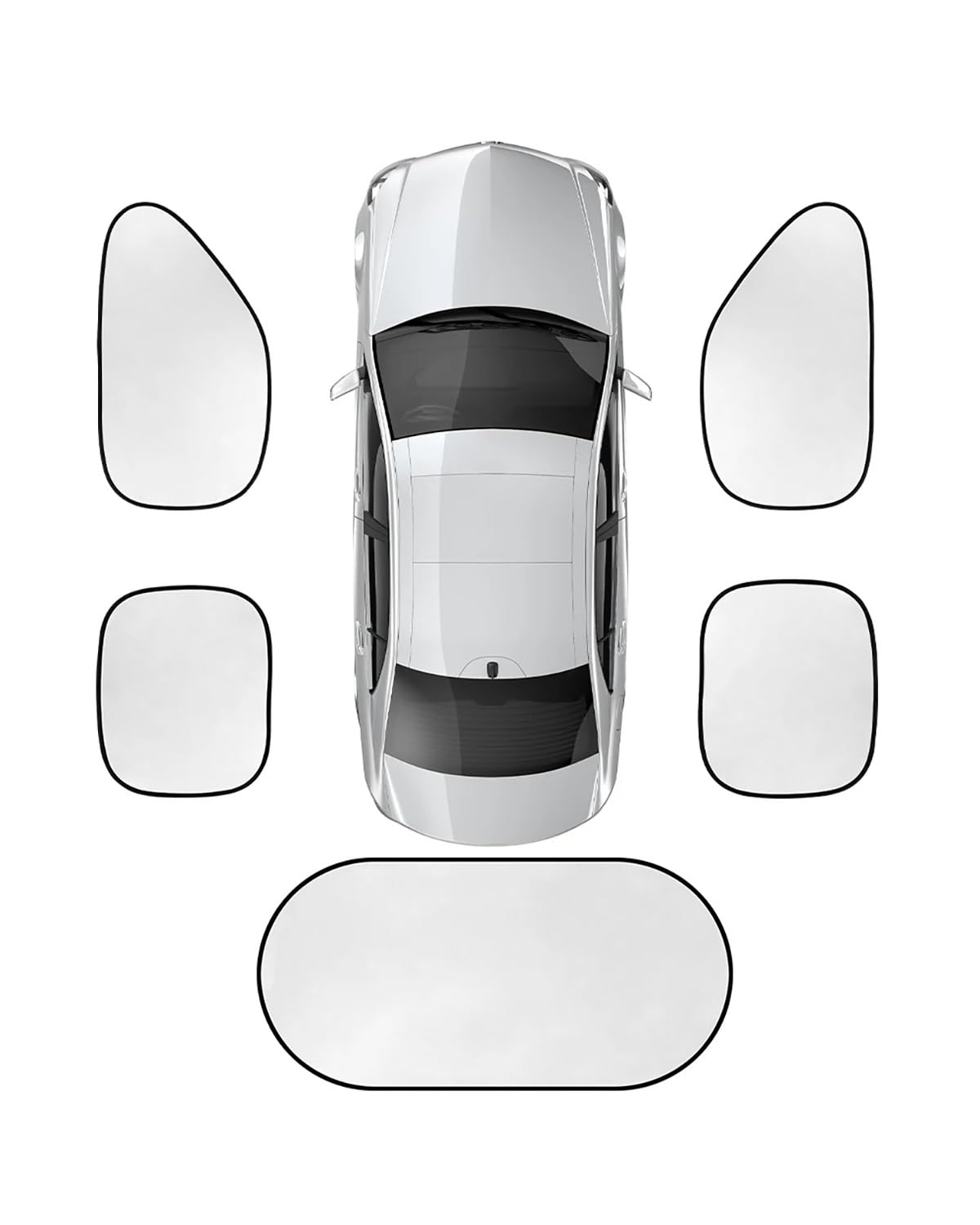 Autofenster Sonnenschutzrollos Auto Seitenfenster Sonnenschutz Vorhang Sonnenschutz Abdeckung Autozubehör für A4 B8 B7 B9 für A3 8P 8V 8L von LIJHGFFA