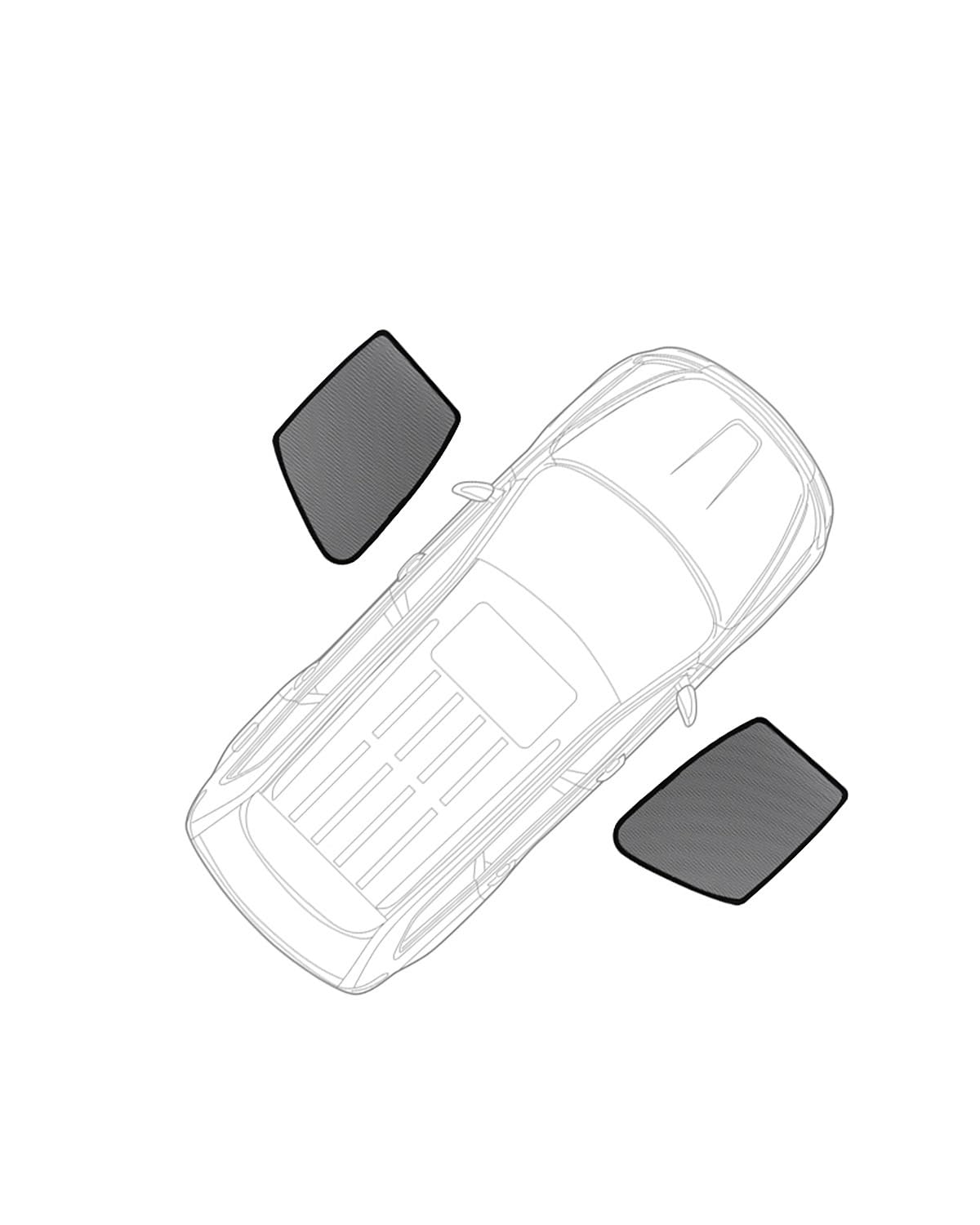 Autofenster Sonnenschutzrollos Für A4 B9 2017-2023 2024 Autosonnenschutz Maßgeschneiderter Seitenfenstervorhang Sonnenschutzschild Visier Frontscheibe(2PCS Front Windows) von LIJHGFFA