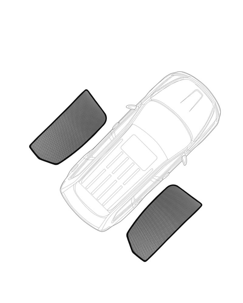 Autofenster Sonnenschutzrollos Für A4 B9 2017-2023 2024 Autosonnenschutz Maßgeschneiderter Seitenfenstervorhang Sonnenschutzschild Visier Frontscheibe(Triangular Windows) von LIJHGFFA