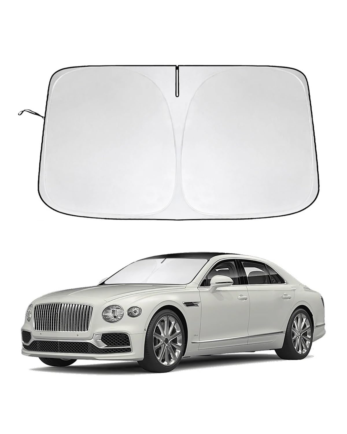 Autofenster Sonnenschutzrollos Für Bentley Für Flying Spur 2009-2023 Windschutzscheiben-Sonnenschutz, Auto-Sonnenschutz, Faltbare Sonnenblende blockiert UV-Strahlen von LIJHGFFA