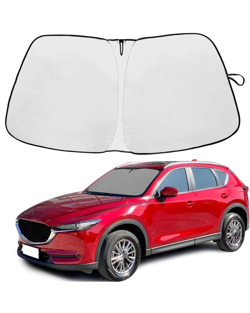 Autofenster Sonnenschutzrollos Für CX-5 CX5 2017-2023 Auto-Windschutzscheiben-Sonnenschutzabdeckung Auto-Frontfenster-Sonnenblende UV-Schutzzubehör von LIJHGFFA