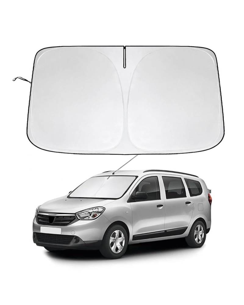 Autofenster Sonnenschutzrollos Für Dacia Für Lodgy 2012-2024 Windschutzscheiben-Sonnenschutz, Auto-Sonnenschutz, Faltbare Sonnenblende blockiert UV-Strahlen von LIJHGFFA