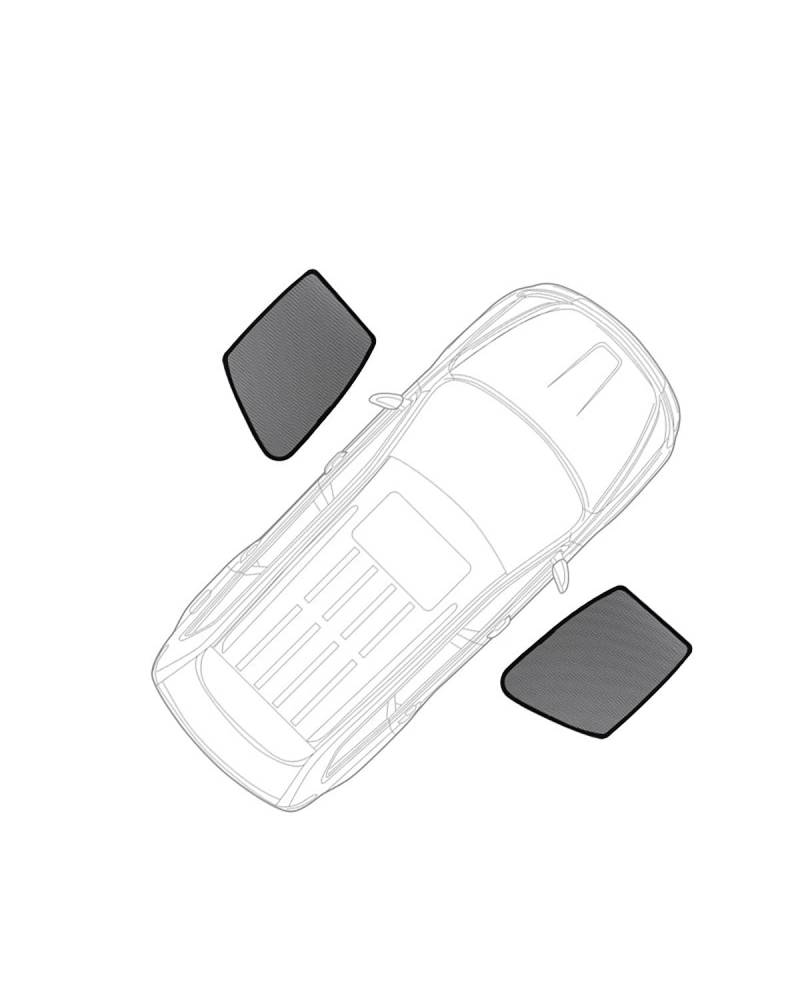 Autofenster Sonnenschutzrollos Für Passat Für B8 2015-2023 Frontscheibe Vorhang Auto Sonnenschutz Schild Seite Fenster Sonnenschutz(2PCS Front Windows) von LIJHGFFA