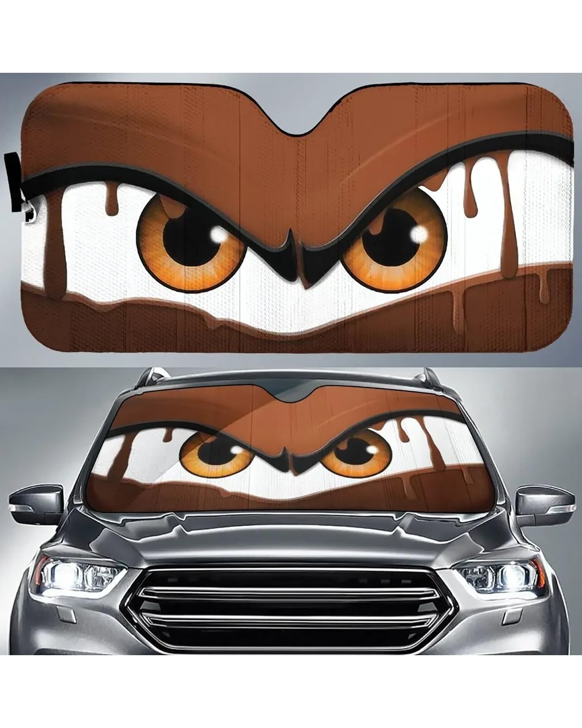 Autofenster Sonnenschutzrollos Sonnenschutz Reflektor Anti UV Schutz Böse Augen Auto Sonnenschutz Auto Sonnenschutz Universal Sonnenschutz Sommer(Brown) von LIJHGFFA