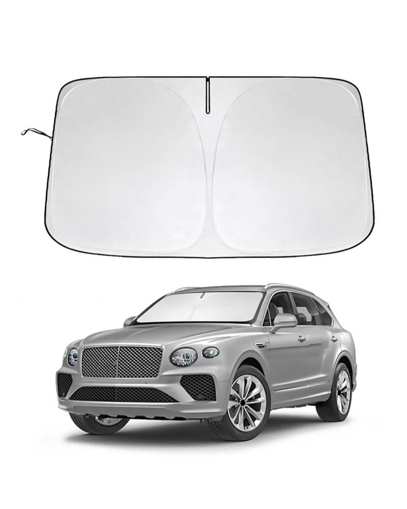 Autofenster Sonnenschutzrollos Windschutzscheiben-Sonnenschutz, Auto-Sonnenschutz, Faltbare Sonnenblende blockiert UV-Strahlen, für Bentley für Bentayga 2012–2023 von LIJHGFFA