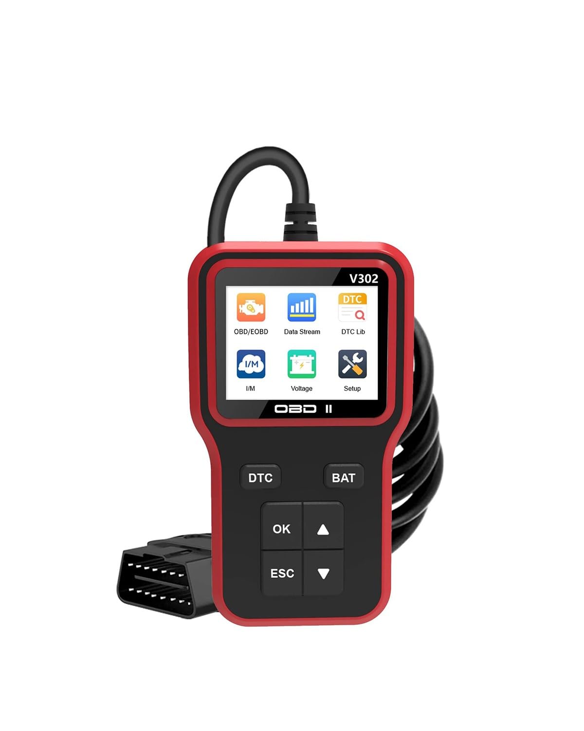 Diagnosegerät Auto V302 OBD2-Scanner Auto-Fehlerdetektor Auto-Motor-Fehlercode-Lesegerät Motor Prüfen Obd2 Diagnosegerät von LIJHGFFA