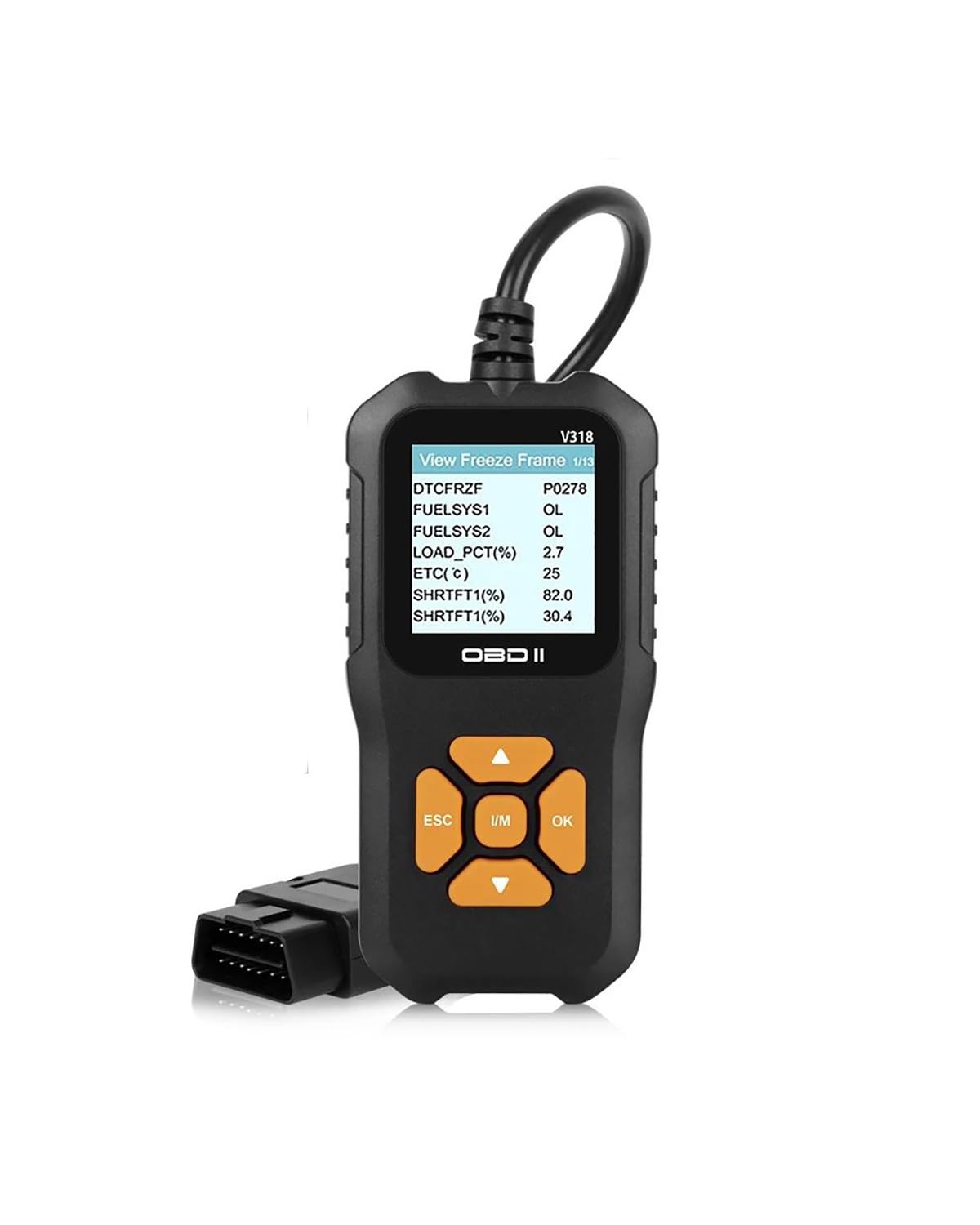 Diagnosegerät Auto V318 OBD2-Scanner Farbbildschirm Motorfehlercodes Löschen Motordiagnosetool Prüfen Mehrsprachiger Batterietester Obd2 Diagnosegerät von LIJHGFFA