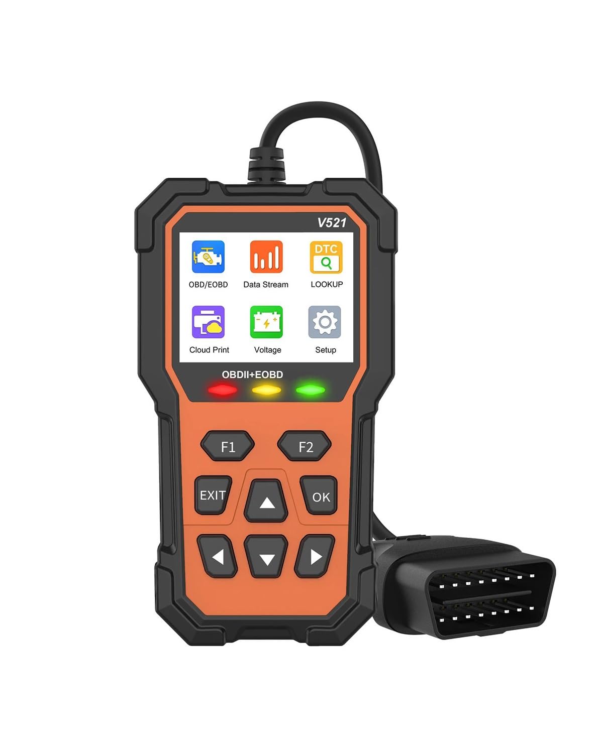 Diagnosegerät Auto V521 OBD2-Scanner-Diagnosetool Auto-Motor-Fehlercode-Lesegerät Motor-Auto-Fehler-Tester Obd2 Diagnosegerät von LIJHGFFA