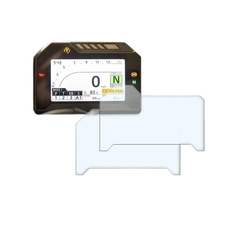 Displayschutzfolie Motorrad Für CB500X Für CBR650R Für CB500F Für CBR500R Für CB650R 2019 2020 2021 Motorrad Cluster Kratzschutz Film Screen Protector Bord Screen Protector von LIJHGFFA