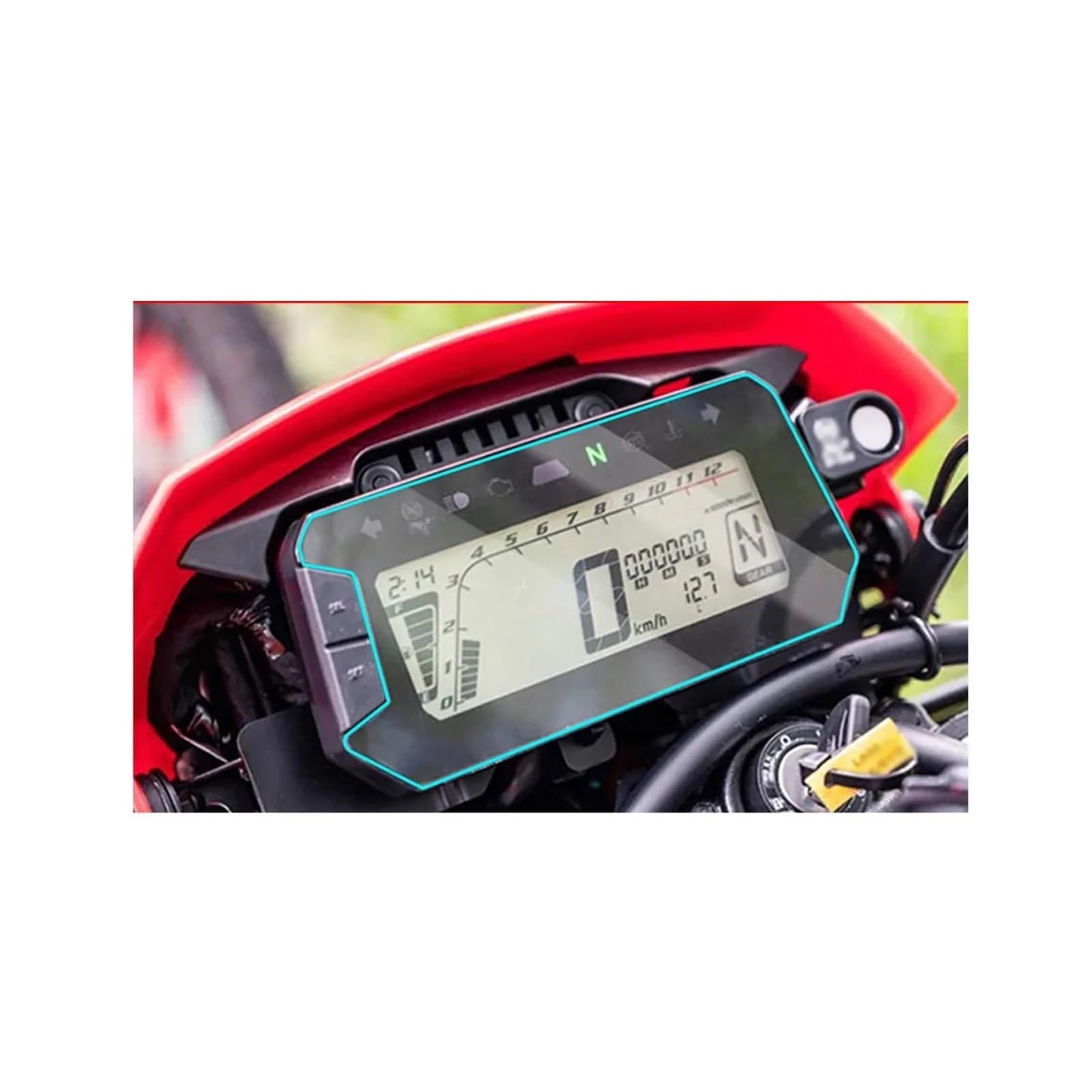 Displayschutzfolie Motorrad Für CRF300L Für CRF300 Rally Für CRF 300 L 300L 2021 2022 2023 Motorrad Cluster Kratzschutz Film Instrument Dash Schutz Screen Protector von LIJHGFFA