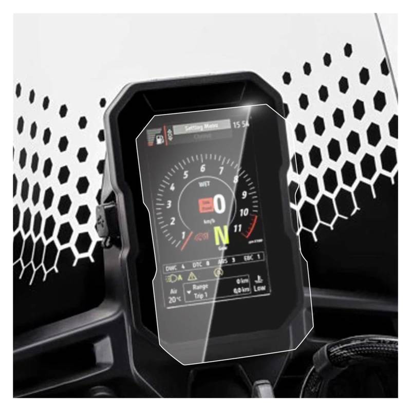 Displayschutzfolie Motorrad Für Ducati Für Desert X Für DesertX 2022-2023 Scratch Cluster Screen Dashboard Schutz Instrument Film Motorrad Zubehör Screen Protector von LIJHGFFA