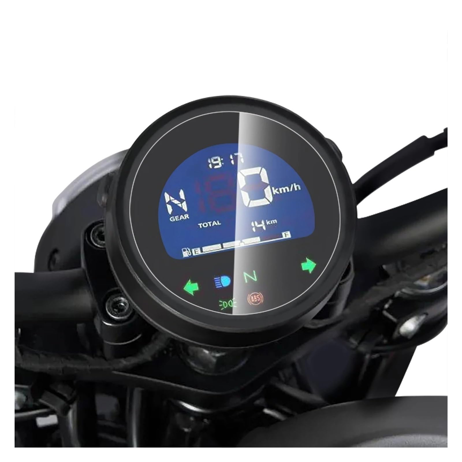 Displayschutzfolie Motorrad Für Rebel 500 CMX250 CMX500 Rebel250 CMX300 500 2017 2018 2019 2020 2021 2022 2023 Motorrad Tacho Scratch Cluster Bildschirm Film Schutz Screen Protector(4 pcs 217-2019) von LIJHGFFA