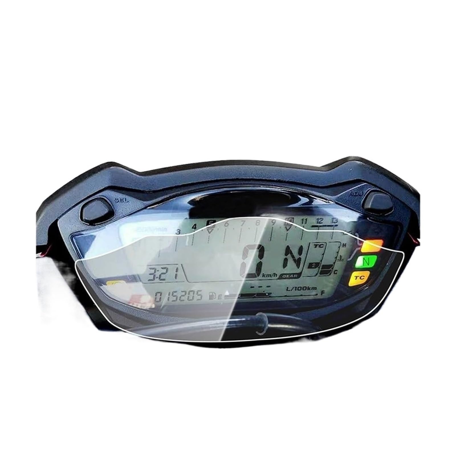 Displayschutzfolie Motorrad Für Suzuki Für GSX S1000 GSX S750 SV650 2016 2017 Motorrad Cluster Kratzschutz Film Dashboard Tacho Bildschirm Aufkleber Screen Protector von LIJHGFFA