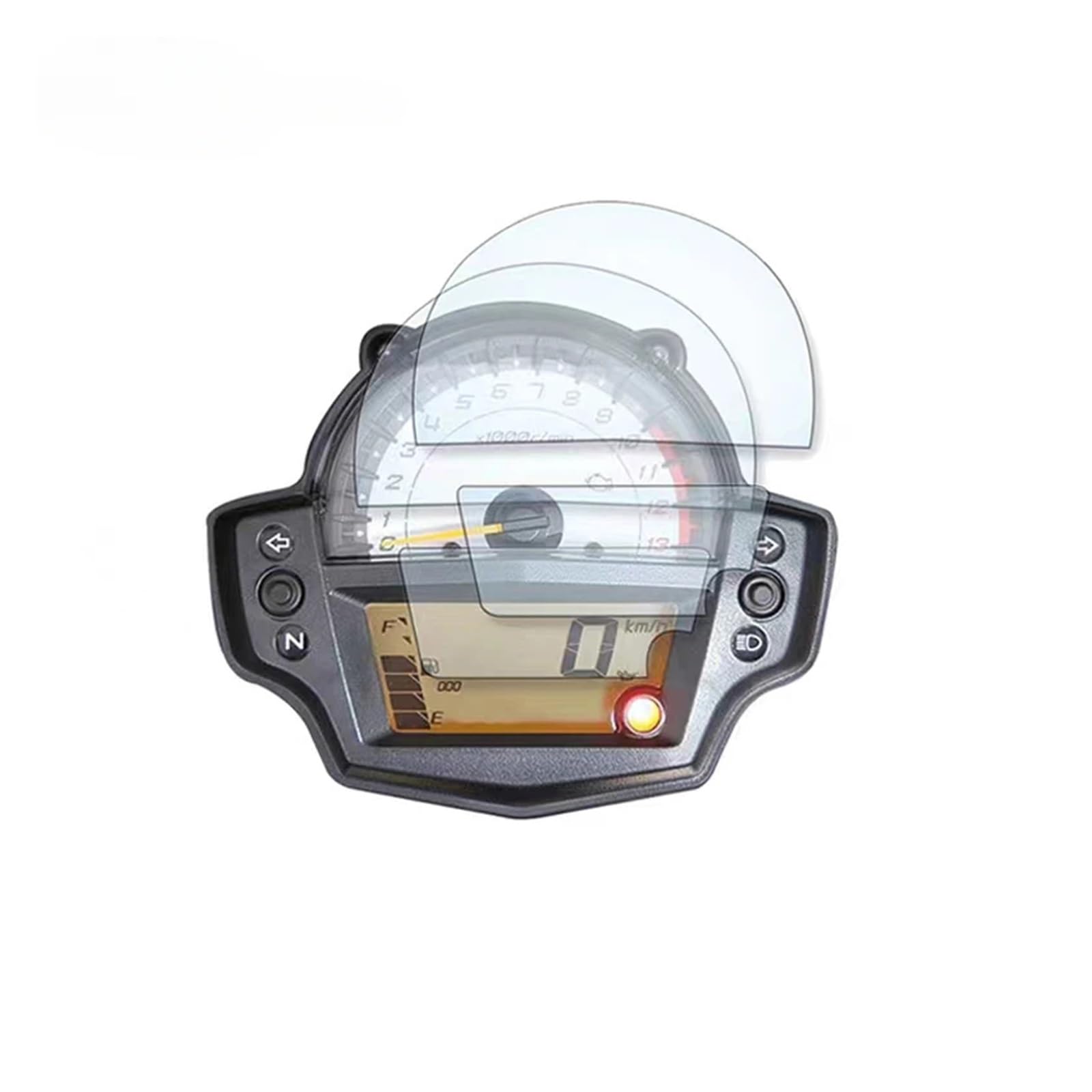 Displayschutzfolie Motorrad Für Versys Für 650 2015 2016 2017 2018 2019 2020 2021 Motorrad Cluster Kratzschutz Instrument Tacho Film Displayschutzfolie Sticke Screen Protector von LIJHGFFA