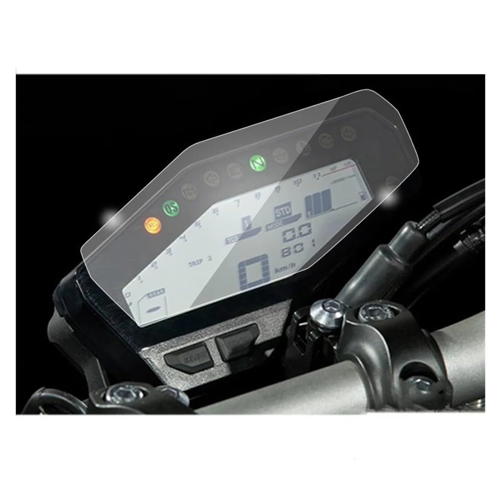 Displayschutzfolie Motorrad Für Yamaha Für MT09 MT 09 Für MT-09 FZ09 FZ 09 FZ-09 Motorrad Cluster Kratzschutz Film Cluster Screen Protector Screen Protector(1pcs) von LIJHGFFA