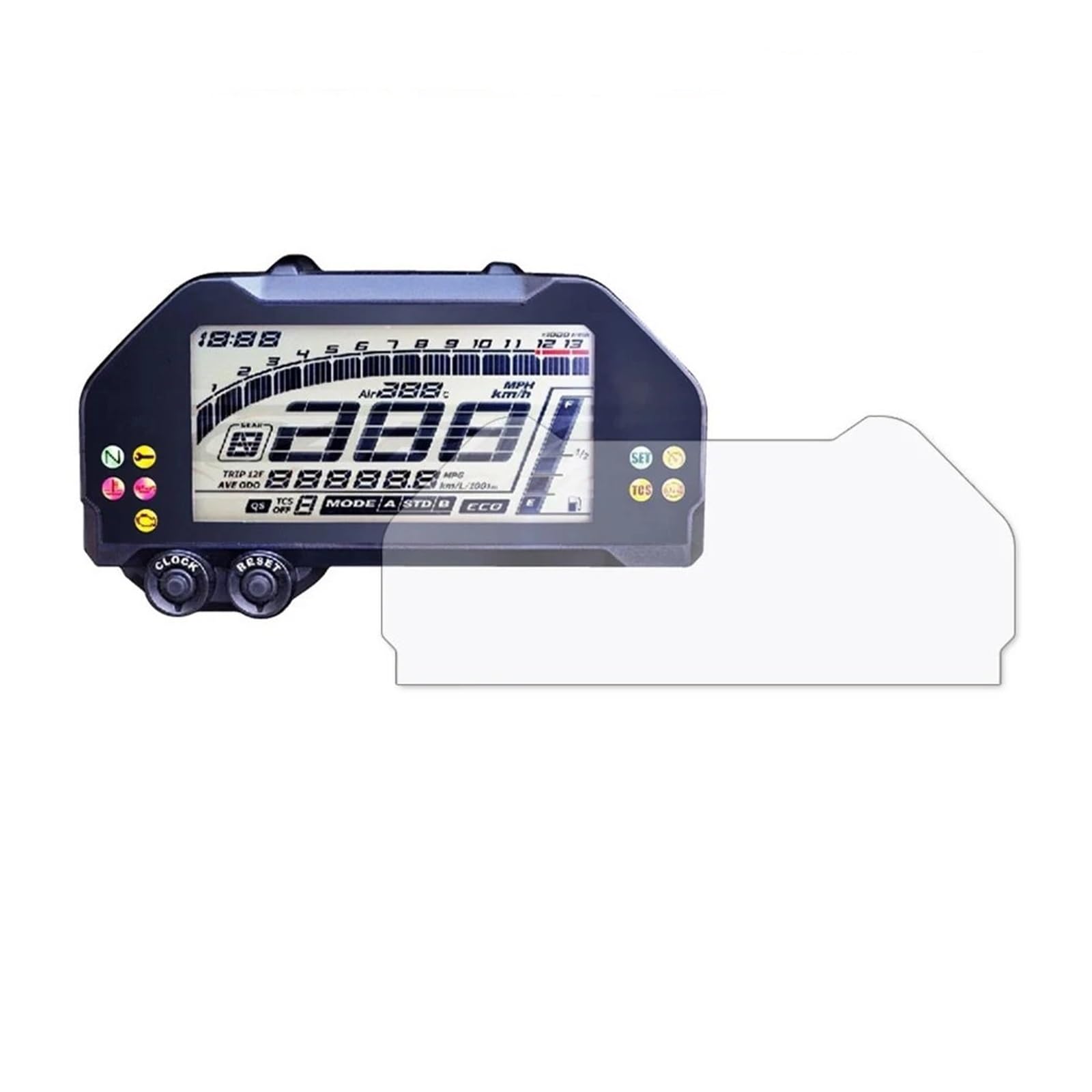 Displayschutzfolie Motorrad Für Yamaha Für MT10 FZ10 MT FZ 10 2016 2017 Motorrad Instrument Cluster Kratzschutz Film Displayschutzfolie Armaturenbrett Kratzfest Screen Protector von LIJHGFFA