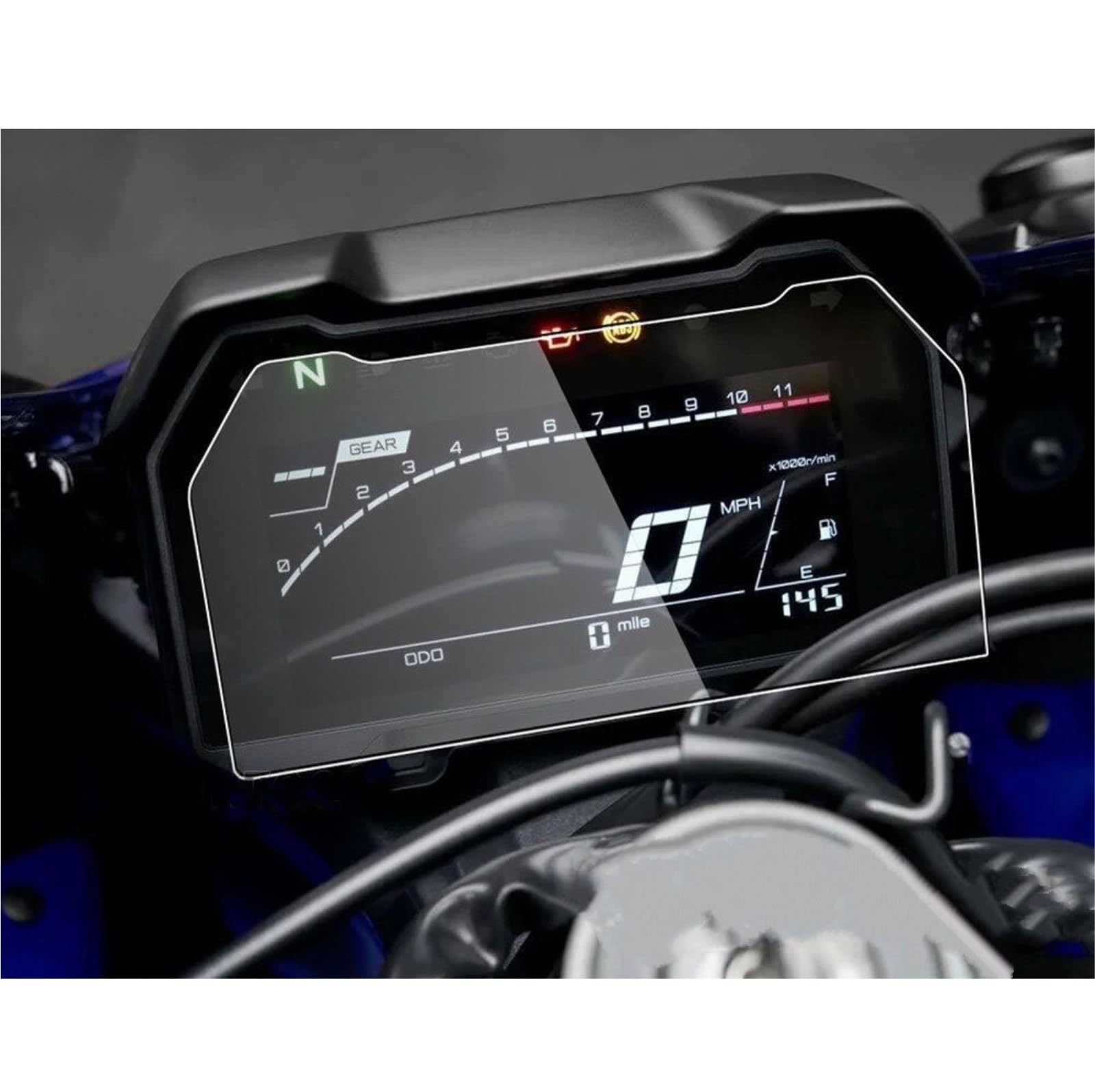 Displayschutzfolie Motorrad Für Yamaha Für YZF R7 2021 2022 2023 Motorrad Instrument Dashboard Cluster Scratch Schutz Film Screen Protector Screen Protector(1 PCS) von LIJHGFFA