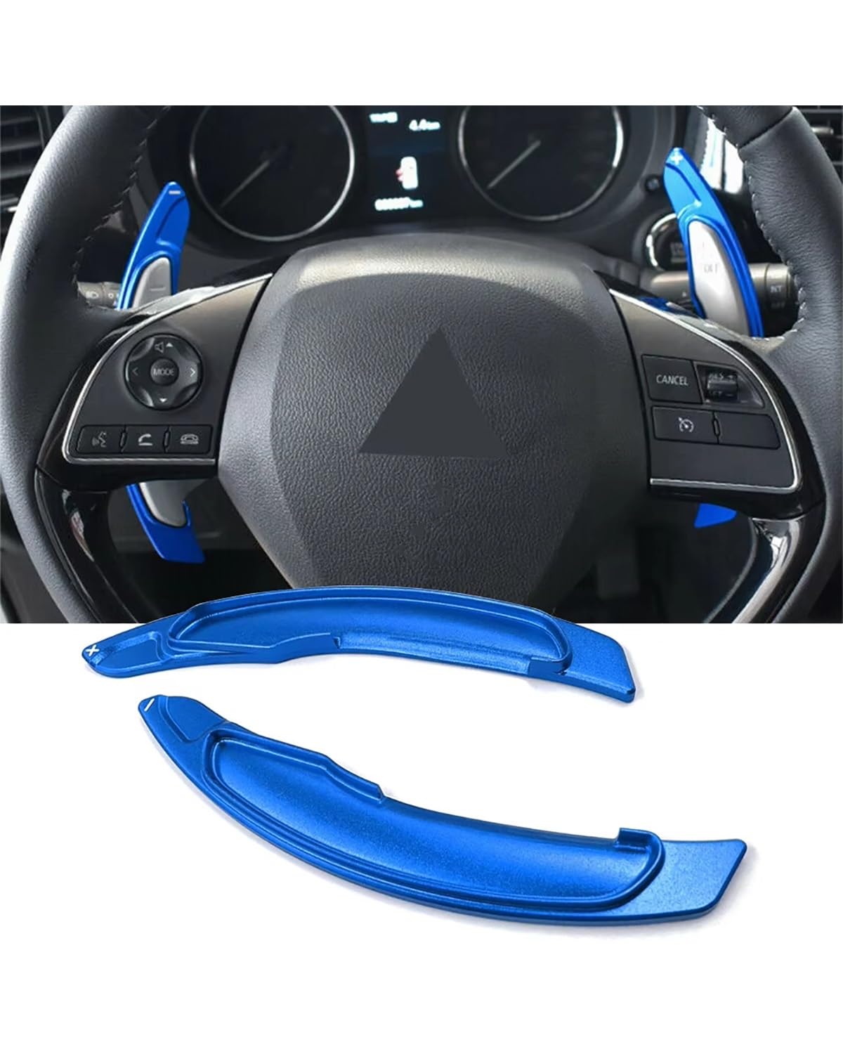 Schaltwippen Aluminium Auto Lenkrad Paddle Shifter Eextend Für Lancer Für Evo Für X Lenkradg Paddle(Blue) von LIJHGFFA